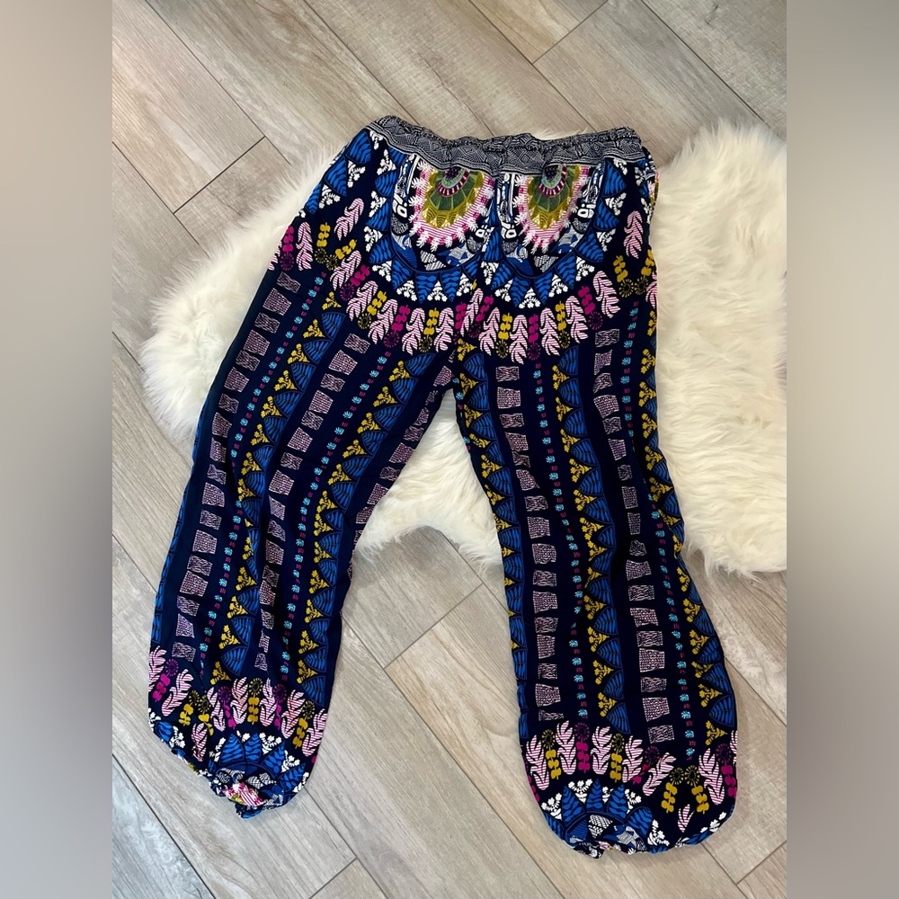 URBAN COCO | Bohemian Tribal Patterned Harem Jogger Pants (XL) - Picture 7 of 8